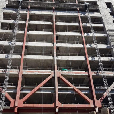 Edificio Publico Consistorial SACYR Andamios Cremallera