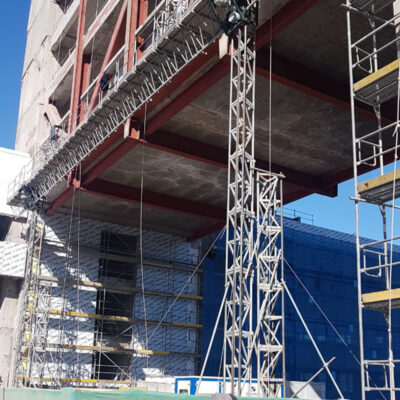 Edificio Publico Consistorial SACYR Andamios Cremallera