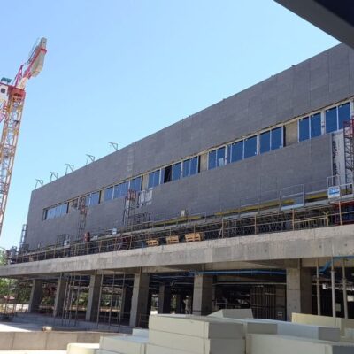 Hospital Ñuble FINSO Andamios Motorizados Colgantes