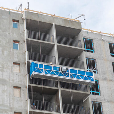 Obras Edificio Socovesa Andamios Motorizados de Cremallera y Colgantes