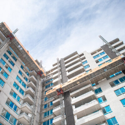 Obras Edificio Socovesa Andamios Motorizados de Cremallera y Colgantes