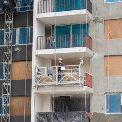 Obras Edificio Socovesa Andamios Motorizados de Cremallera y Colgantes