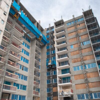 Obras Edificio Socovesa Andamios Motorizados de Cremallera y Colgantes