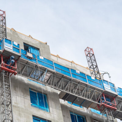 Obras Edificio Socovesa Andamios Motorizados de Cremallera y Colgantes