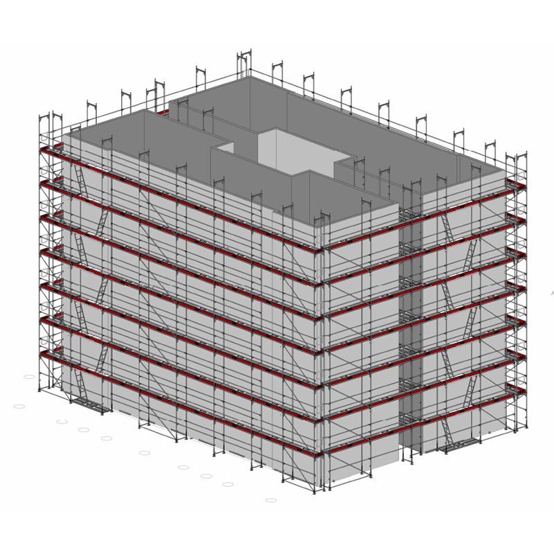 MECVA ANDAMIO FACHADA UNI-CONNECT EDIFICIO