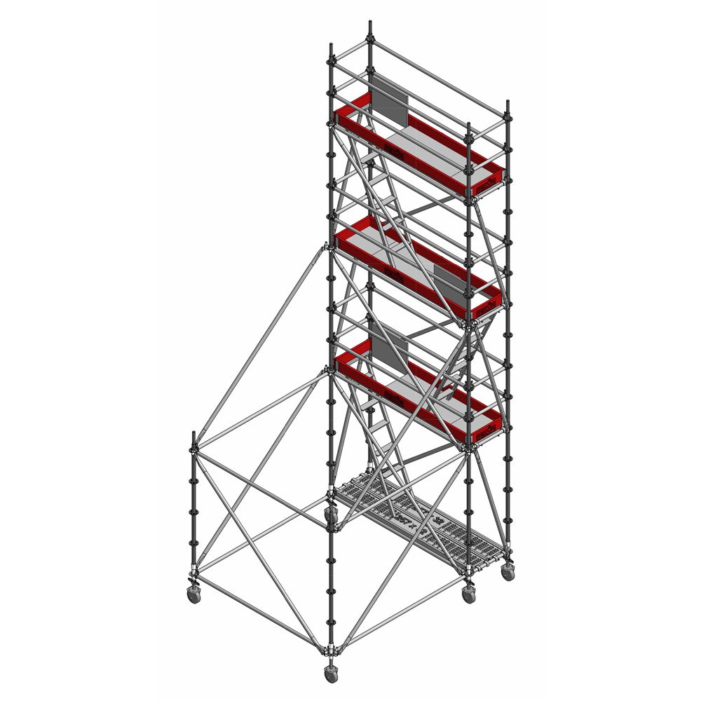 MECVA ANDAMIO MULTIDIRECCIONAL CARRO-2.57X0.73XH6
