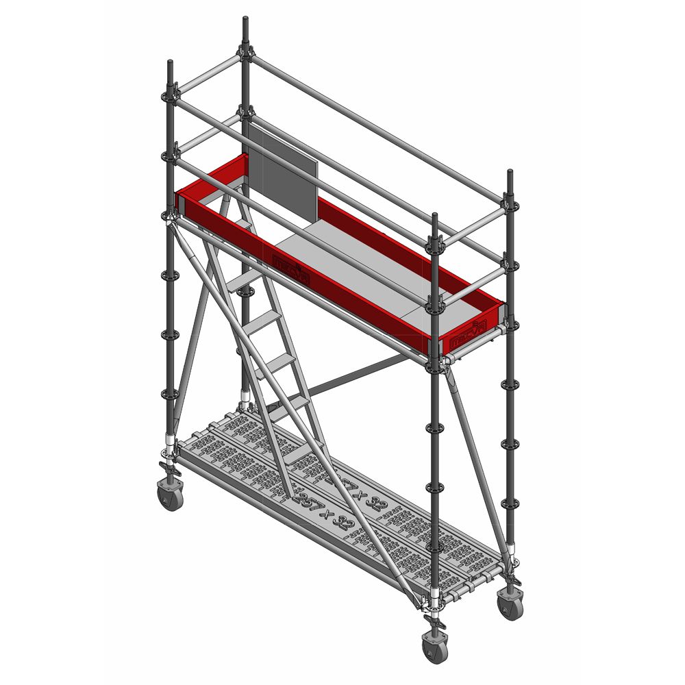 MECVA ANDAMIO MULTIDIRECCIONAL CARRO-2.57x0.73xH2